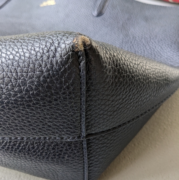 Large Reversible Ralph Lauren Navy/Floral Tote - Picture 2 of 9